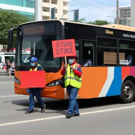 greve dos motoristas