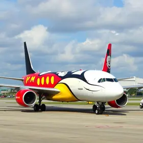 avião personalizado do Mickey Mouse