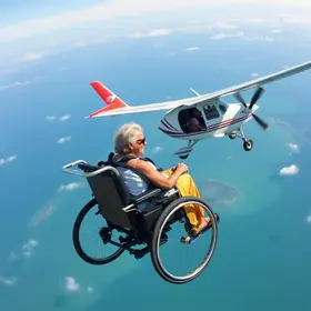 mulher com Parkinson realiza sonho de conhecer o mar